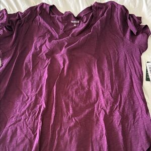 Torrid Rich Purple Short Sleeve Tee